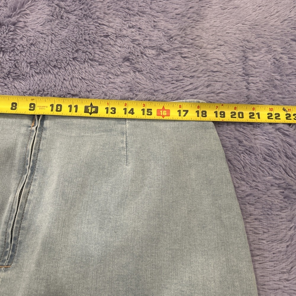 Wild Fable Light Wash Denim Cotton Blend Mini Skirt Womens 18 - Picture 5 of 6